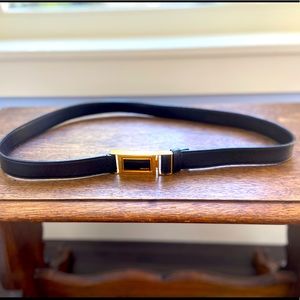 PRADA Womens Black Leather Belt